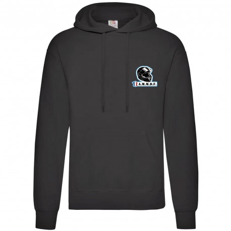 Sweat shirt simple capuche Noir ammdf homme