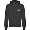Sweat shirt simple capuche Noir ammdf homme