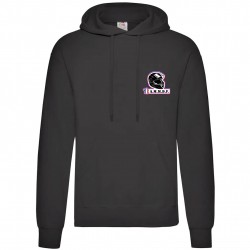 Sweat shirt simple capuche Noir ammdf femme