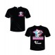 T Shirt Noir manches courtes Forum motardes de france