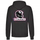 Sweat shirt simple capuche Noir ammdf femme