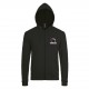 Sweat shirt simple capuche Noir ammdf femme