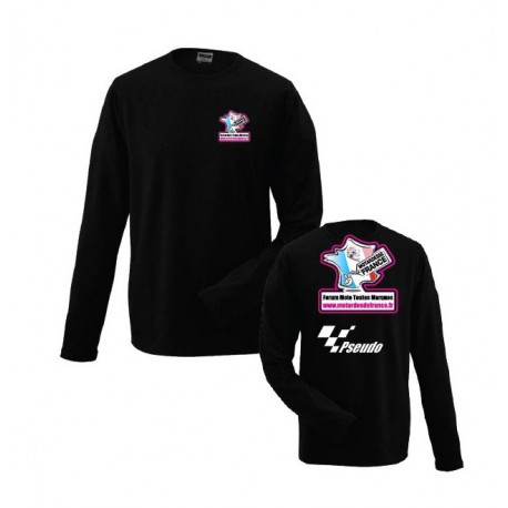 T Shirt noir  manches longues Forum motardes de france