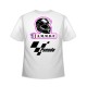 T Shirt Blanc  manches courtes asso motardes de france