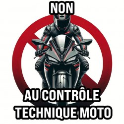 Sticker Non aux ct moto