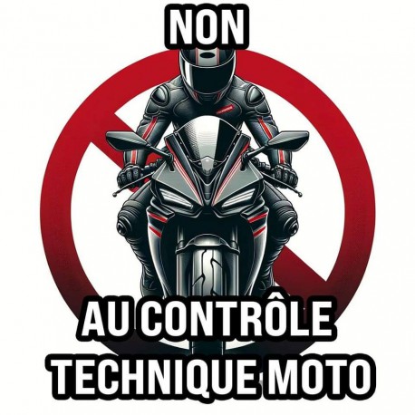 Sticker Non aux ct moto