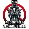 Sticker Non aux ct moto
